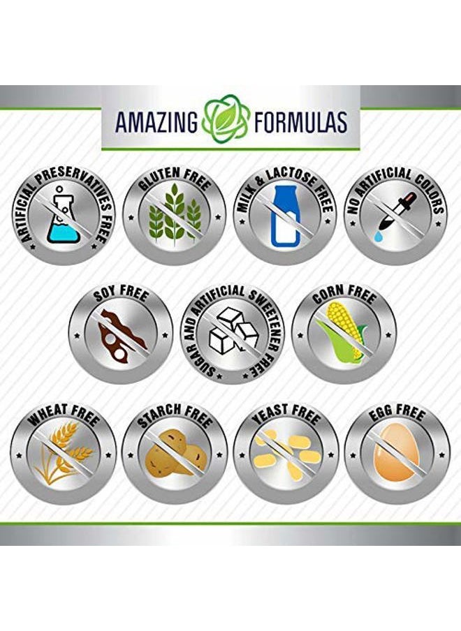 Amazing Nutrition - Amazing Formulas Calcium Magnesium Zinc D3 - 300 Tablets Per Bottle Supplement (Calcium 1000mg - Magnesium 400mg - Zinc 25mg Plus Vitamin D3 600 IU - Per Serving of 3 Tablets) - Image 1