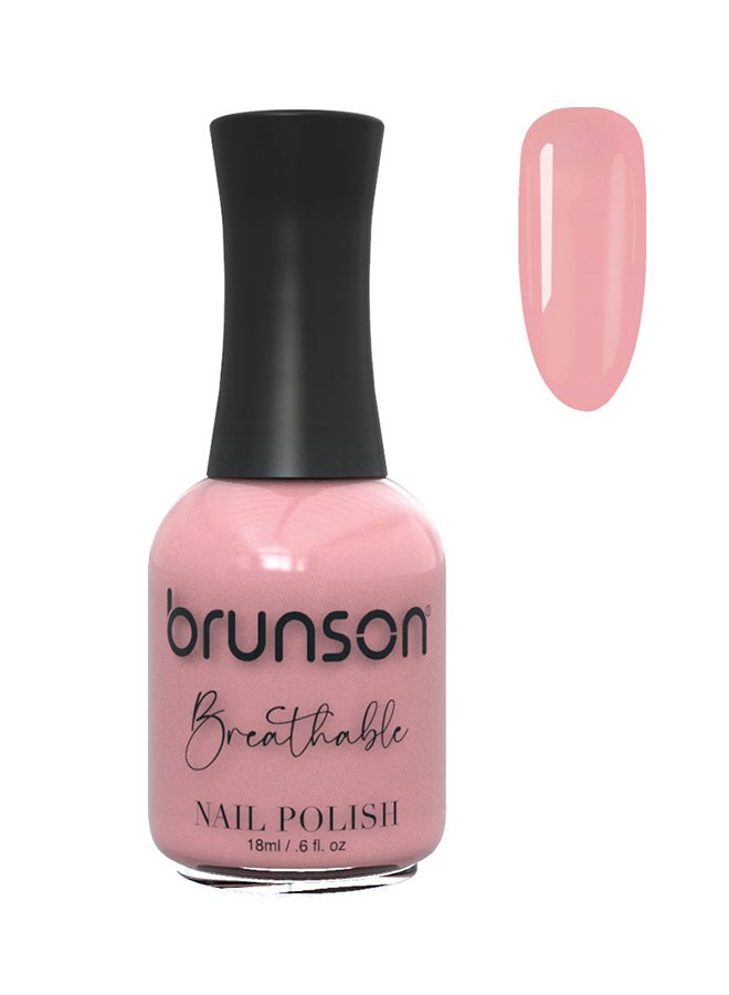 brunson طلاء أظافر قابل للتنفس طلاء أظافر حلال مناسب للوضوء سريع الجفاف نباتي يدوم طويلاً ولكن سهل التقشير 18 مل BH036