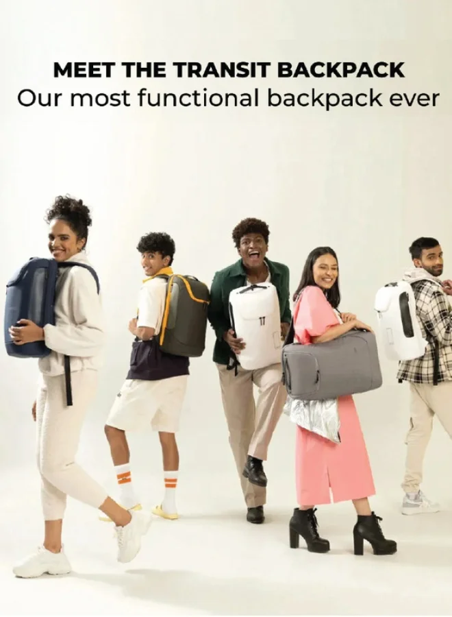 موكوبارا للتجارة ذ.م.م The Transit Standard Backpack - 30 Litre Premium Nylon 15.6" Laptop Backpack Bag with Luggage Sleeve (Home Grown Sunray)