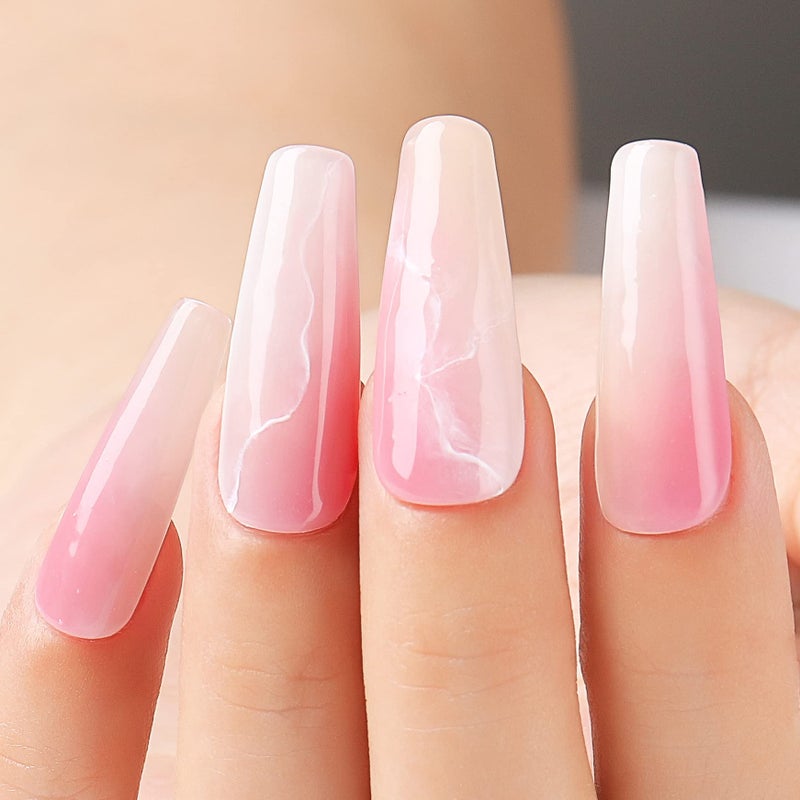 AIMEILI Transparent Jelly Milky White Sheer Pink Nude Gel Polish Kit, Soak Off Sheer Gel Nail Polish Set Of 12pcs X 8ml - Kit Set 3 - Image 5