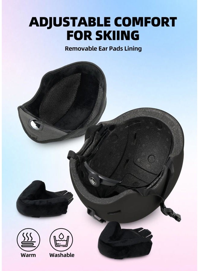 InnerKing Kids Ski Helmet and Goggles, Lightweight Boys Ski Helmet, Reinforced PC Shell & Shock-Absorbing EPS Foam & Soft Lining, Girls Snowboard Helmet 10 Vents, Snow Sport Helmets for Teens - Black - Image 5