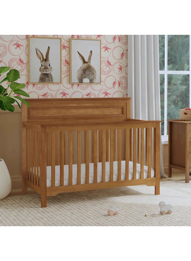 Davinci Autumn 4-in-1 Convertible Crib in Chestnut, Greenguard Gold Certified - Image 3