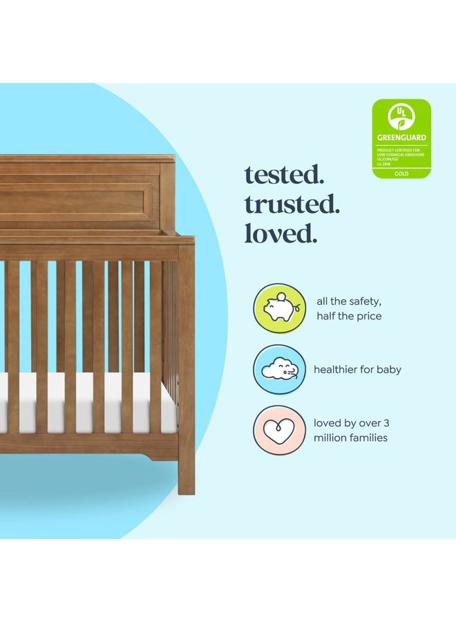 Davinci Autumn 4-in-1 Convertible Crib in Chestnut, Greenguard Gold Certified - Image 5