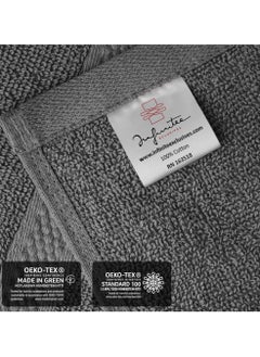 Infinitee Xclusives Premium Dark Grey Hand Towels - Pack of 6, 16 x 28" (41 x 71cm) Bathroom Hand Towel Set, Hotel & Spa Quality Hand Towels for Bathroom, Highly Absorbent and Super Soft Bathroom Towels by Infinitee Xclusives  - Image 5