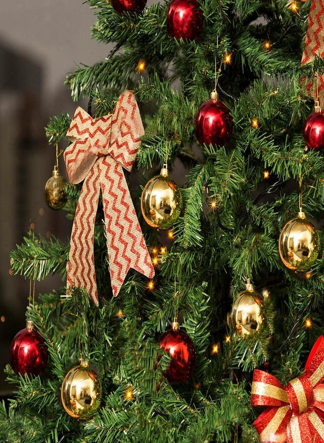 Fanghui Colored Set of 24 Mini Christmas Balls Ornaments Mini Glitter Christmas Ball Door Wall Xmas Tree Shatterproof Christmas Hanging Balls Wedding Mardi Gras Party Decoration Supplies - Image 5