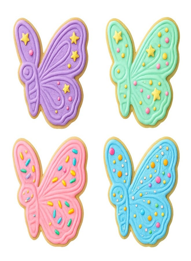 Mighty Gadget Side Butterfly Cookie Cutter & Stamp - 4x3.9" Elegant Design for Nature Lovers Baking (Random Color) - Image 5