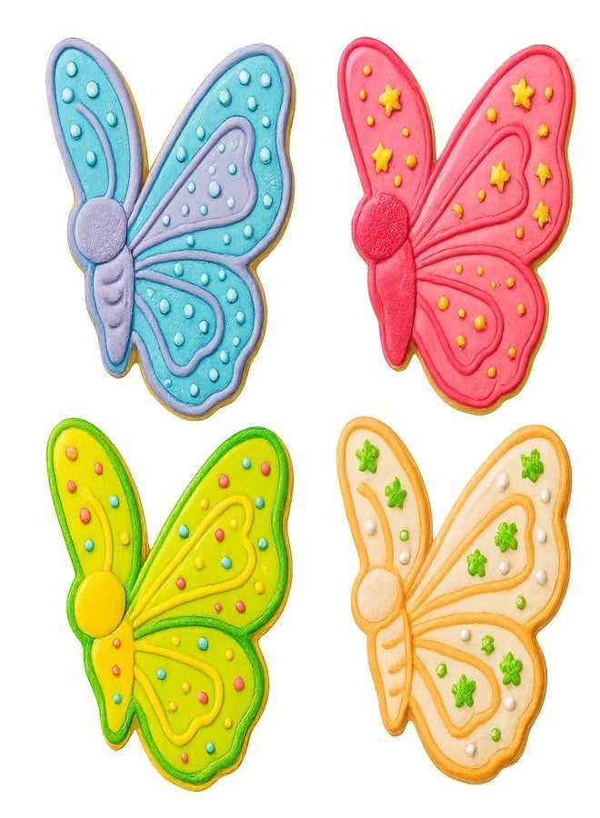 Mighty Gadget Side Butterfly Cookie Cutter & Stamp - 4x3.9" Elegant Design for Nature Lovers Baking (Random Color) - Image 4