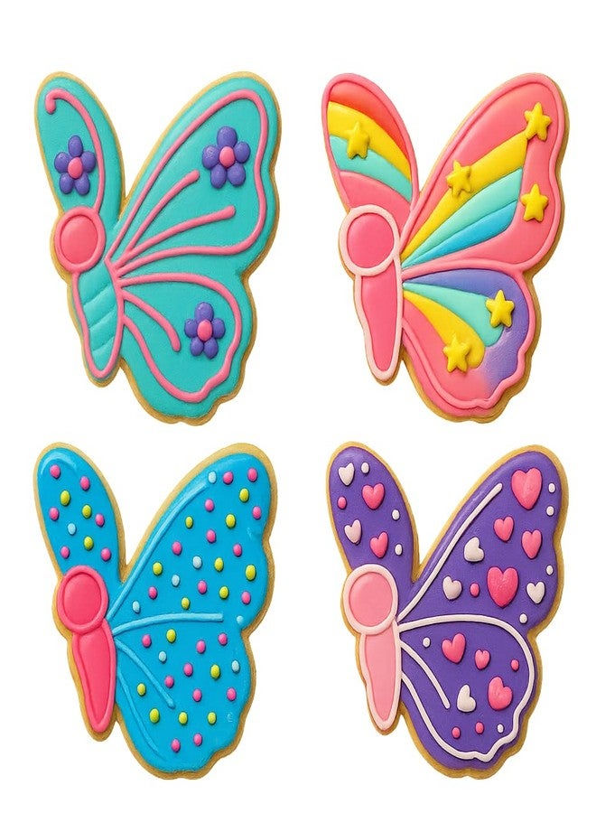 Mighty Gadget Side Butterfly Cookie Cutter & Stamp - 4x3.9" Elegant Design for Nature Lovers Baking (Random Color) - Image 3