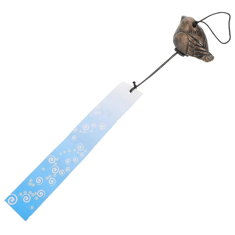 Mini Cast Iron Wind Chime Vintage Metal Hanging Bell Outdoor Garden Decor - Image 2