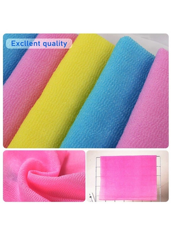 ARCH&M Exfoliating Washcloth 12 Pack Back Scrubber for Shower Towel Body Scrubber Microabrasion Net Sponge Japanese Beauty Washcloth Bath Wash Korean Wash Cloth Korean Loofah Scrub - Image 2