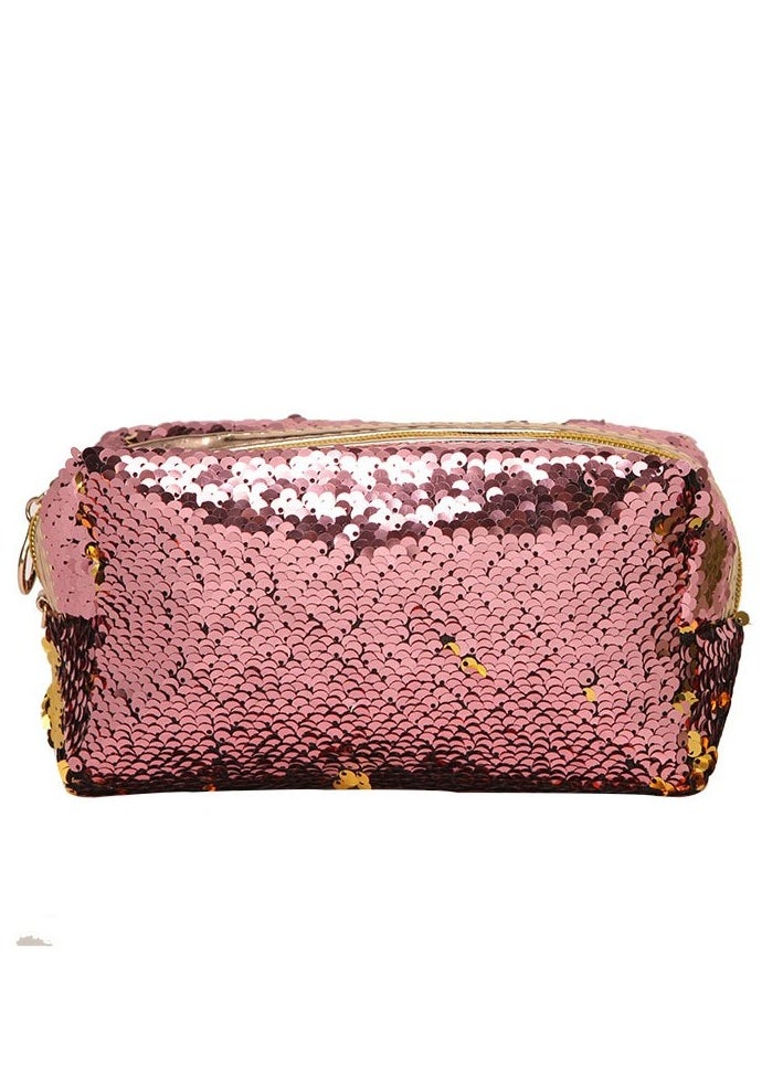 Generic Color changeable Pencil case for girls and ladies-Light Pink/Rose Gold  - Image 3
