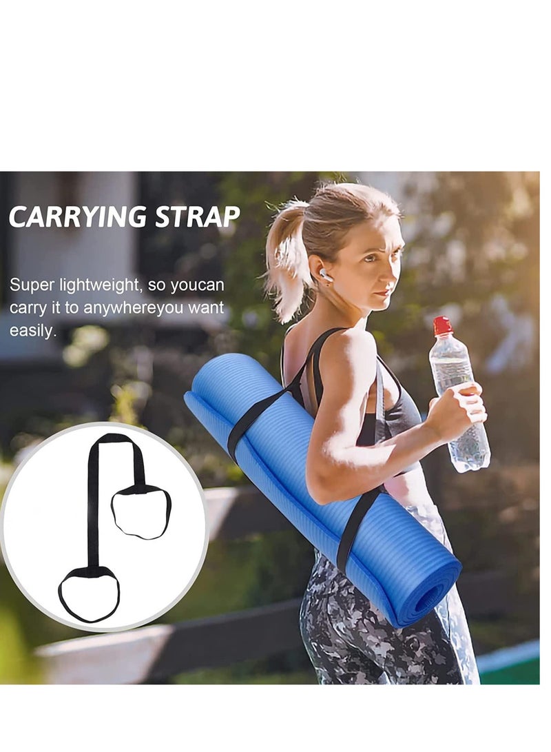 Spall Yoga Mat Non Slip,Yoga Mat with Strap Included 10mm Thick Exercise Mat Yoga and Many Other Home Workouts - Image 4