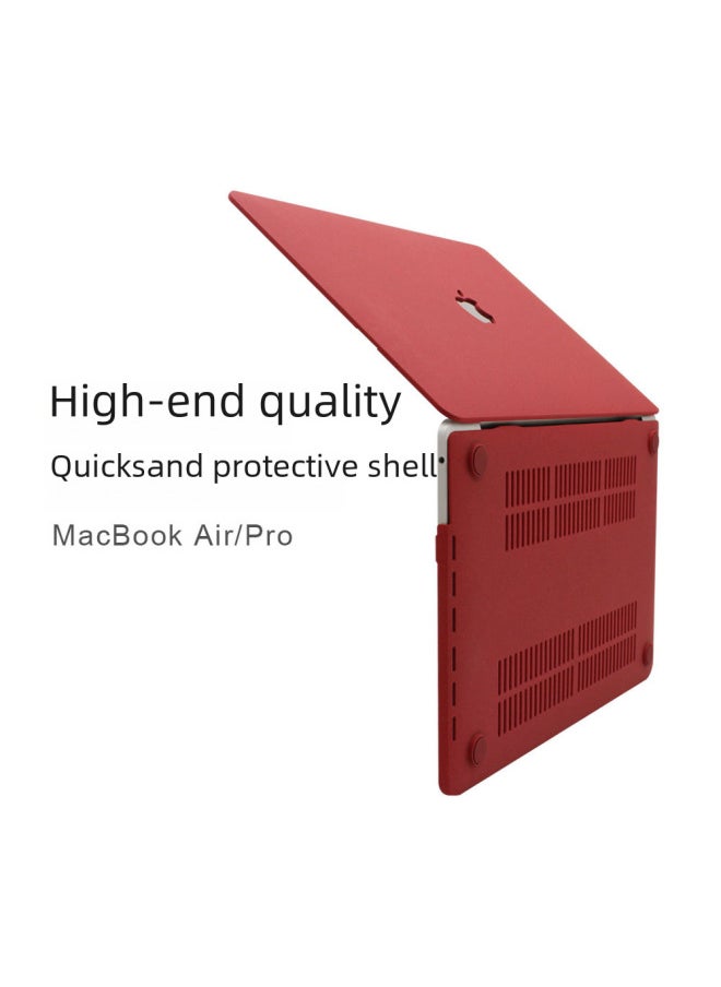 Generic - For Macbook Protective Case Apple Laptop Protective Case Pro Computer Case Quicksand Shell-Color:Quicksand-Army Green-Applicable Model:Hollow M3 2024 Air15(A2941/A3114) - Image 1