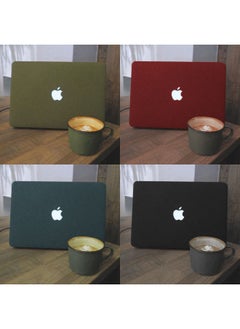 Generic For Macbook Protective Case Apple Laptop Protective Case Pro Computer Case Quicksand Shell-Color:Quicksand-Army Green-Applicable Model:Hollow M3 2024 Air15(A2941/A3114)  - Image 2