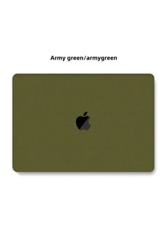 Generic For Macbook Protective Case Apple Laptop Protective Case Pro Computer Case Quicksand Shell-Color:Quicksand-Army Green-Applicable Model:Hollow M3 2024 Air15(A2941/A3114)  - Image 1