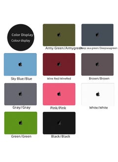 Generic For Macbook Protective Case Apple Laptop Protective Case Pro Computer Case Quicksand Shell-Color:Quicksand-Army Green-Applicable Model:Hollow M3 2024 Air15(A2941/A3114)  - Image 3
