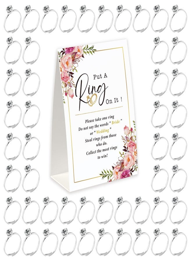 GNATV Put the ring in it's bridal shower game with rings, bridal shower game don't say bridal game rules and 50 metal rings, bridal shower to guests wedding shower game-JZDS006 - Image 2
