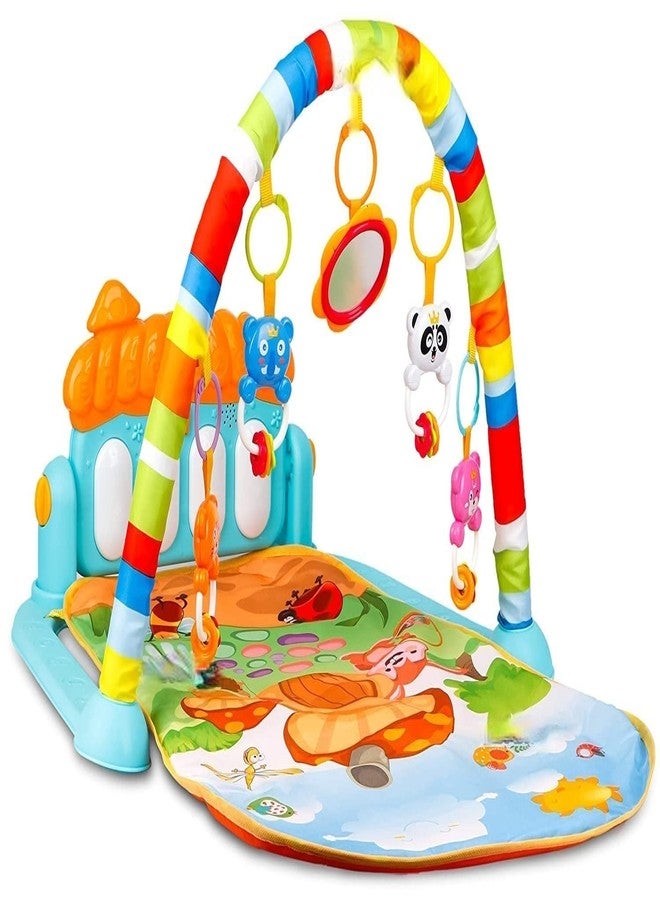 LONGMIRE Kick and Play Multi-Function Piano Gym and Fitness Rack for 0-36 Months Babies (Multicolor) - Image 1