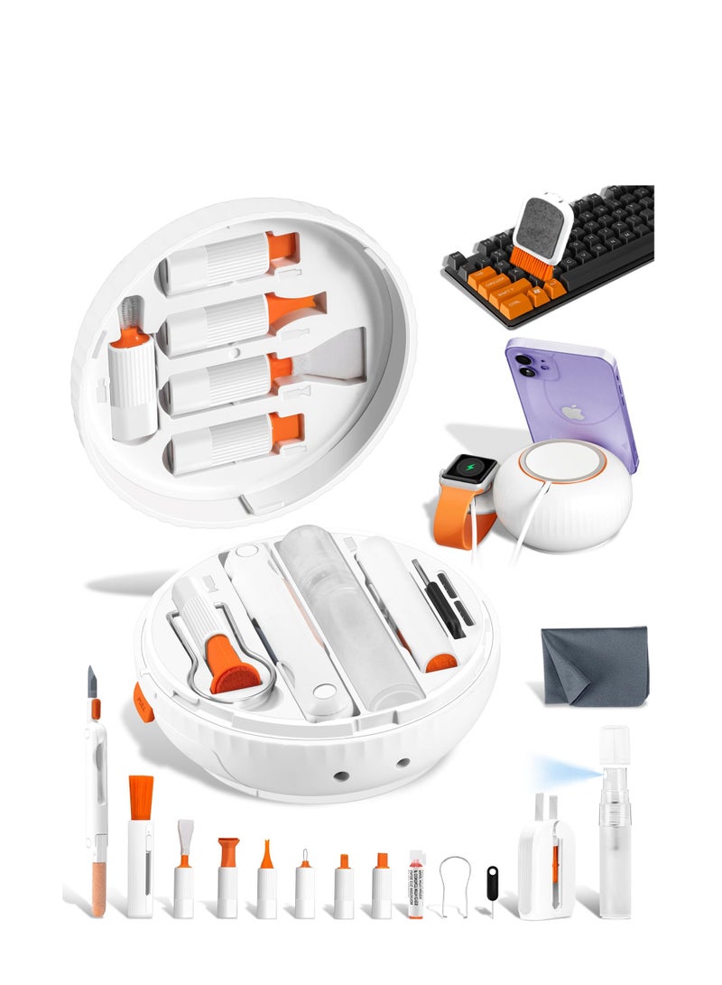 SYOSI Laptop Keyboard Screen Cleaner Kit, 25-in-1 Electronic Clean Brush Tool for iPhone Airpod,  iPad Computer MacBook PC TV Monitor, Electronic Clean Brush Device for Earbud Headphone Camera - Image 1