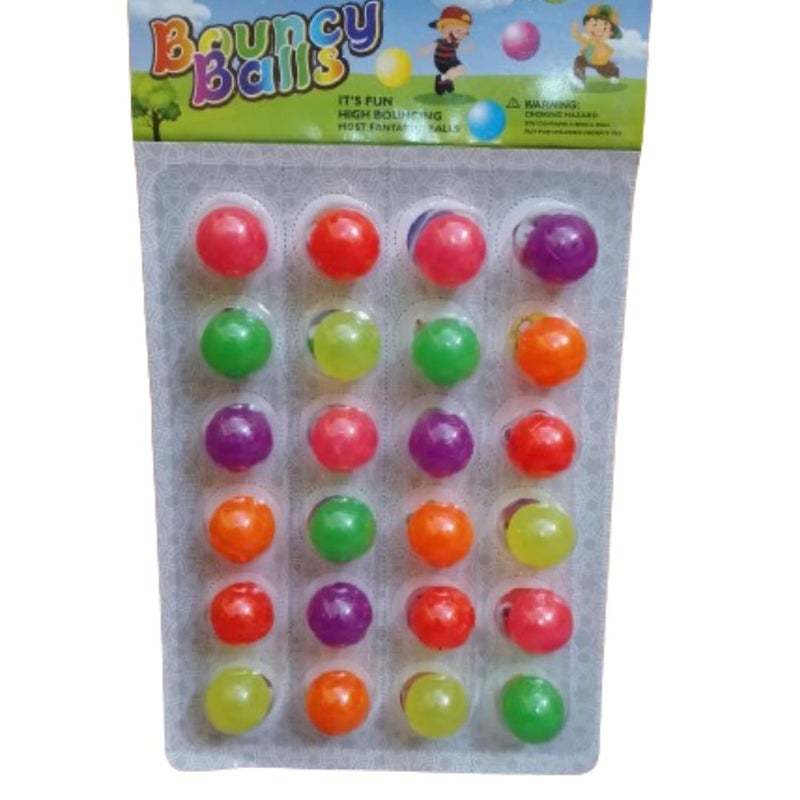 GKC Crazy Bouncing Balls (Pack of 24) for Children, Kids, Boys, Girls - Multicolour Jumping Balls - Image 2