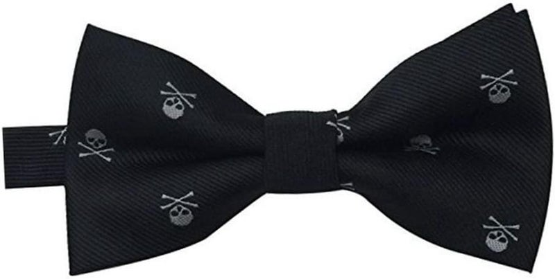 Hello Tie Men's Bowtie Skull Pattern Design Bow Ties - Image 2