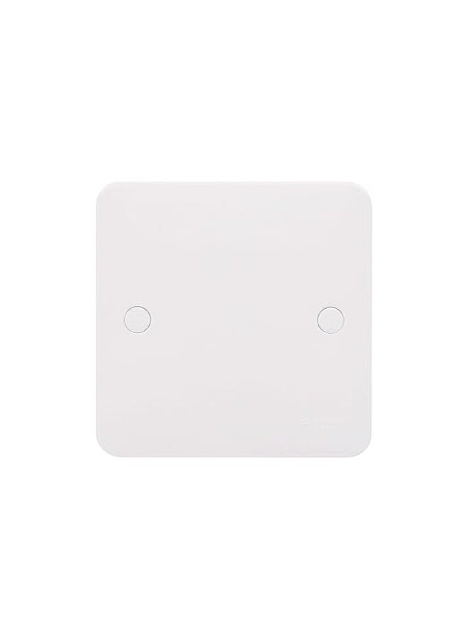 erorex 1 Gang, blank plate, - White moulded - blank plate - 1 gang - matt white - Image 1