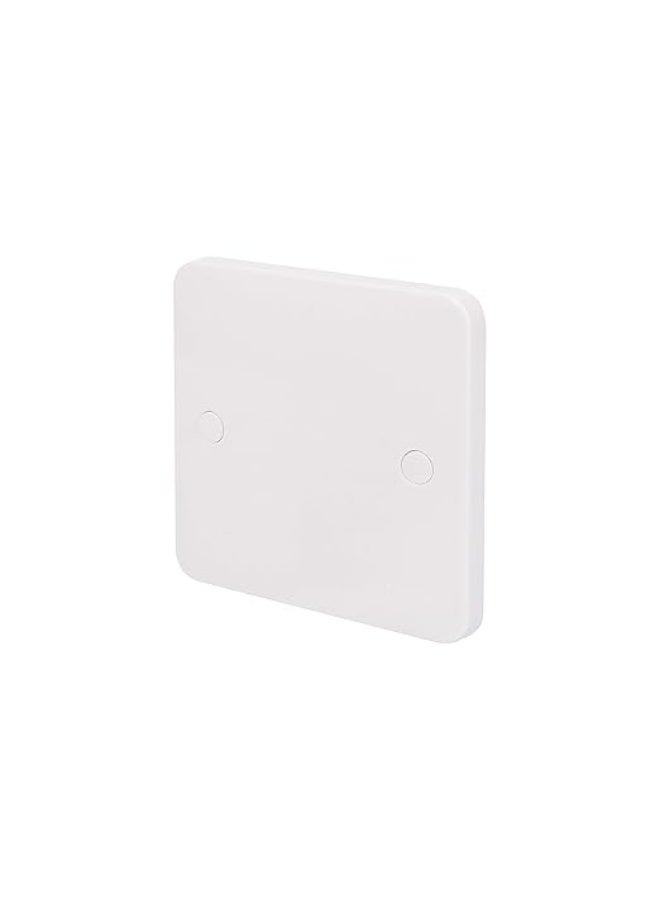 erorex 1 Gang, blank plate, - White moulded - blank plate - 1 gang - matt white - Image 2