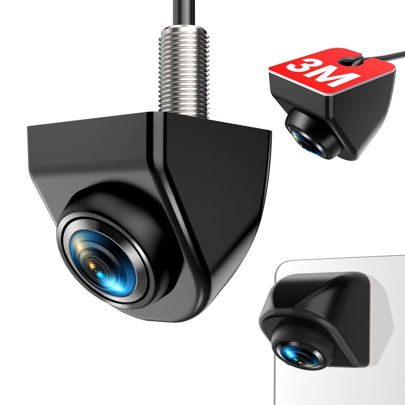 AUTO-VOX 180Â° Front/Backup Camera, OEM Mini Style, Screw-Free Easy Install, Side/Rear View Camera, IP69K Waterproof & 0.1Lux Low Light Back Up Camera for SUV/Pickup Truck/RV/Van/Camper/Car - Image 1