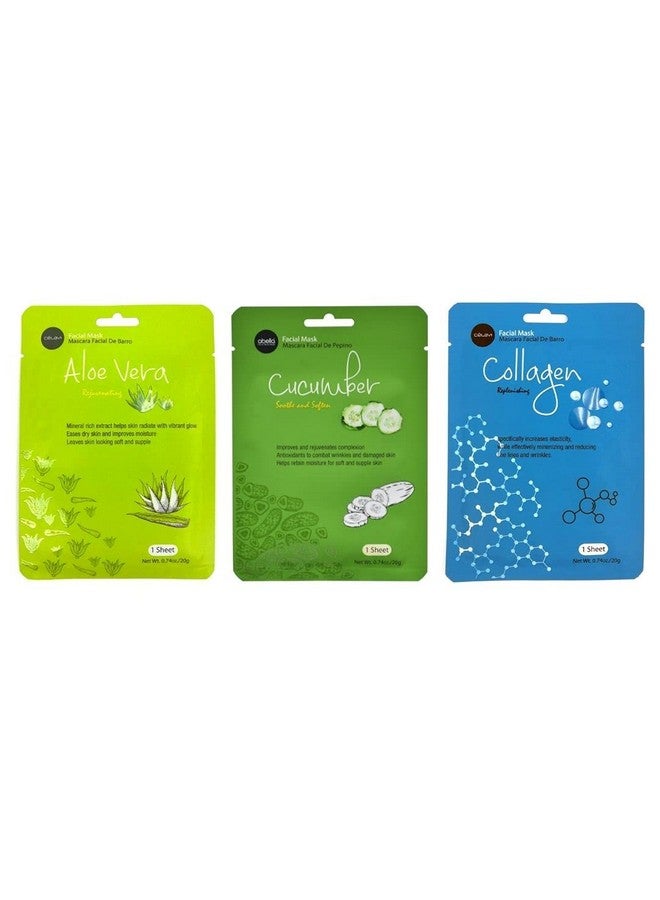Celavi Cosmetics Celavi Essence Face Mask Paper Sheet Korea Skin Care Moisturizing 12 Pack Classic Facial Beauty - Image 5