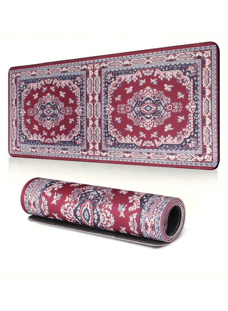 Necomi Desk Mouse Pad, Waterproof Gaming Mouse Pad with Stitched Edges, 800 x 300 x 3mm, Ergonomically Designed Mouse Pad, XXL Desk Mat, Non-Slip Desk Mat, XL Gaming Mouse Pad, Thick Rubber Desk Pad Mouse Pad - Image 1