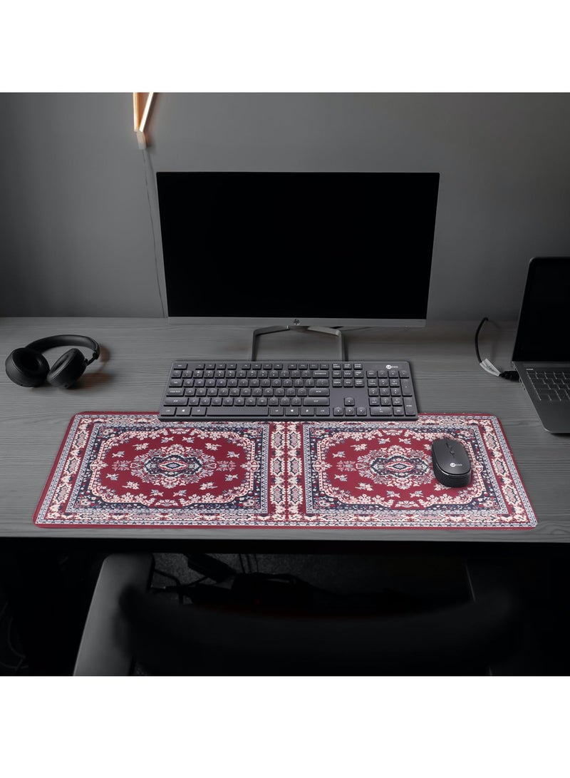Necomi Desk Mouse Pad, Waterproof Gaming Mouse Pad with Stitched Edges, 800 x 300 x 3mm, Ergonomically Designed Mouse Pad, XXL Desk Mat, Non-Slip Desk Mat, XL Gaming Mouse Pad, Thick Rubber Desk Pad Mouse Pad - Image 2
