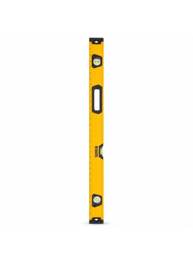 Denzel Magnetic Aluminum Spirit Level 40 Inch / 1000mm, Box Profile Bubble Level Tool For Construction, Carpentry, Tiling, Plumbing & DIY - Image 1