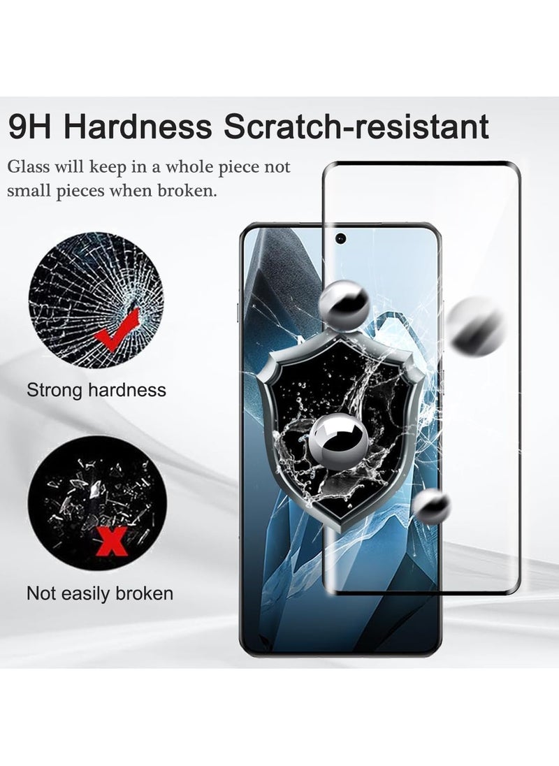 OnePlus 13 Screen Protector Tempered Glass Full Adhesive Full Coverage Bubble-Free Anti Scratch  HD Clear High Responsive Screen Protector for OnePlus 13 5G Glass Black