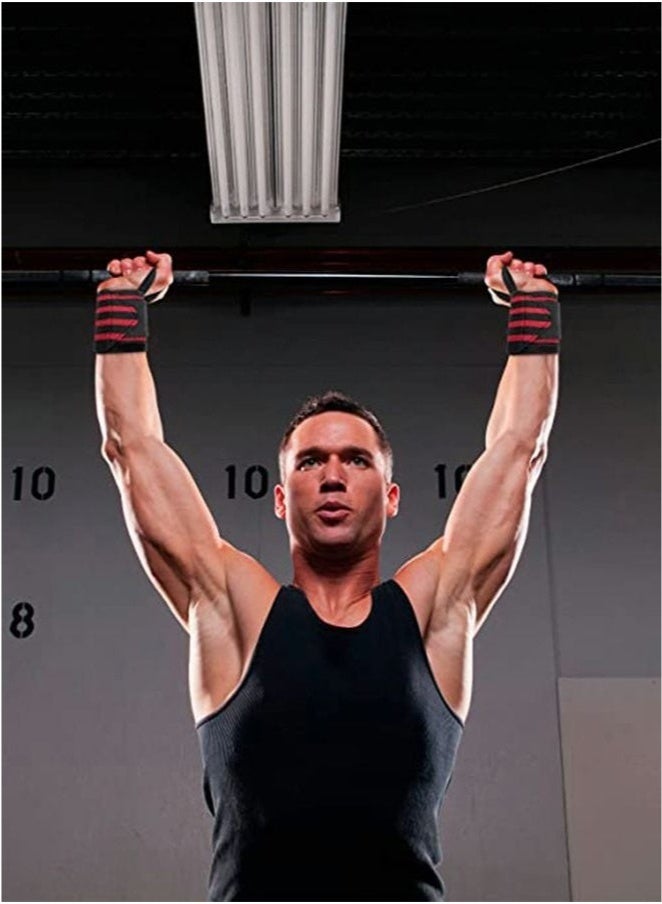 KENSON 2PCS Wrist Wraps,22" Wrist Brace Lifting Wrist Support with Heavy Duty Thumb Loop Can Prevent Wrist Strains and Sprains During Exercise, Strength Training, Bodybuilding, Weight Lifting - Image 5