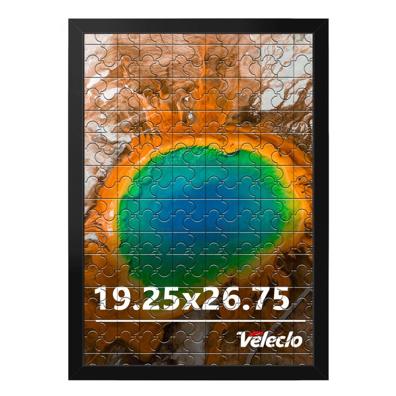 Veleclo 19.25x26.75 Picture Frame for Wall Display, 19.25x26.75 Black Picture Frame with Shatter Resistant Plexiglass, Stable and Sturdy Puzzle Frame for Wall Display, Handpicked Gift Collection - Image 3