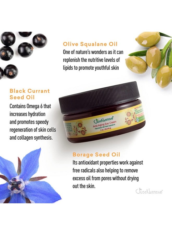 Just Nutritive Just Nutritive Anti-Aging Eye Cream | Nutritive Ingredients | Under Eye Wrinkle Treatment | Crows Feet Eye Cream | Best Anti Aging Cream For Eyes 2oz  - Image 4