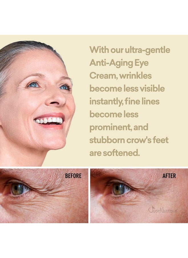 Just Nutritive Just Nutritive Anti-Aging Eye Cream | Nutritive Ingredients | Under Eye Wrinkle Treatment | Crows Feet Eye Cream | Best Anti Aging Cream For Eyes 2oz  - Image 3