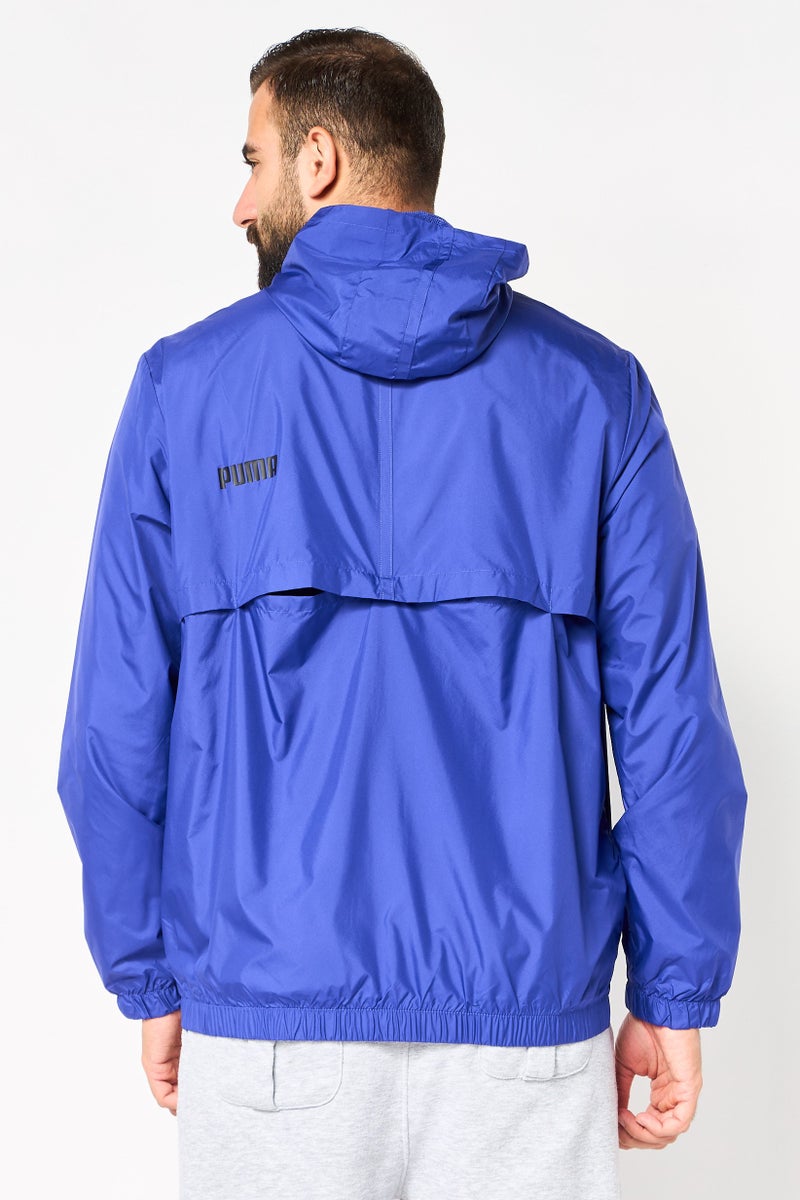 PUMA Men Sportswear Fit Long Sleeve Outdoor Windbreaker jacket, Blue - Image 2