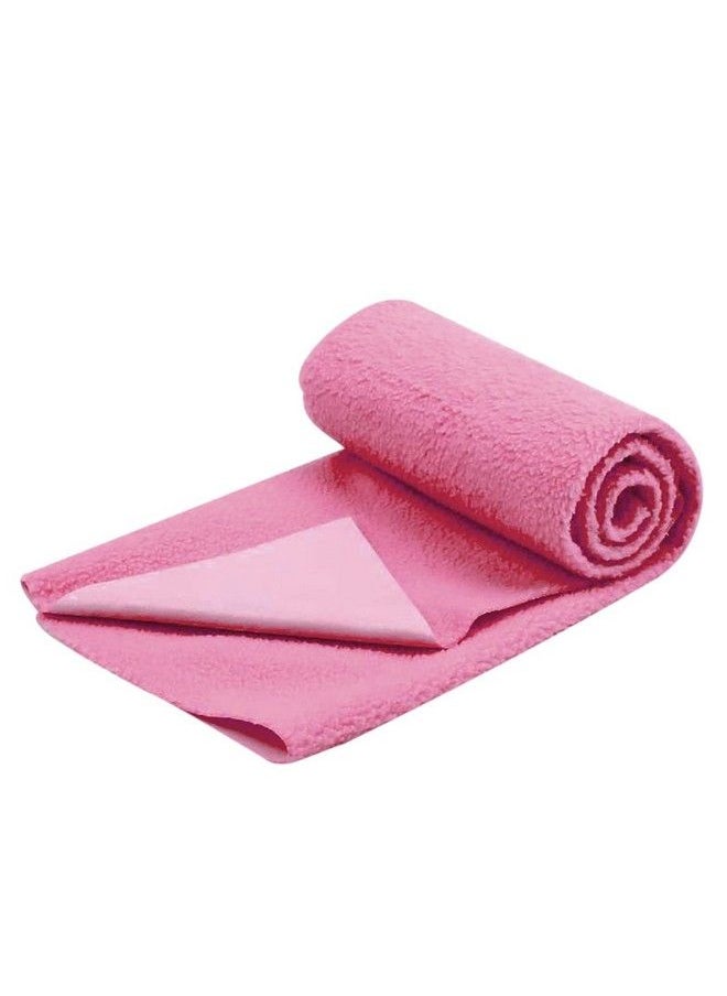 MOM'S HOME Moms Home Mattress Protector Waterproof Dry Sheet For Baby ; 03 Months ; Pack Of 270X50 Cm ; Pink & Blue  - Image 4
