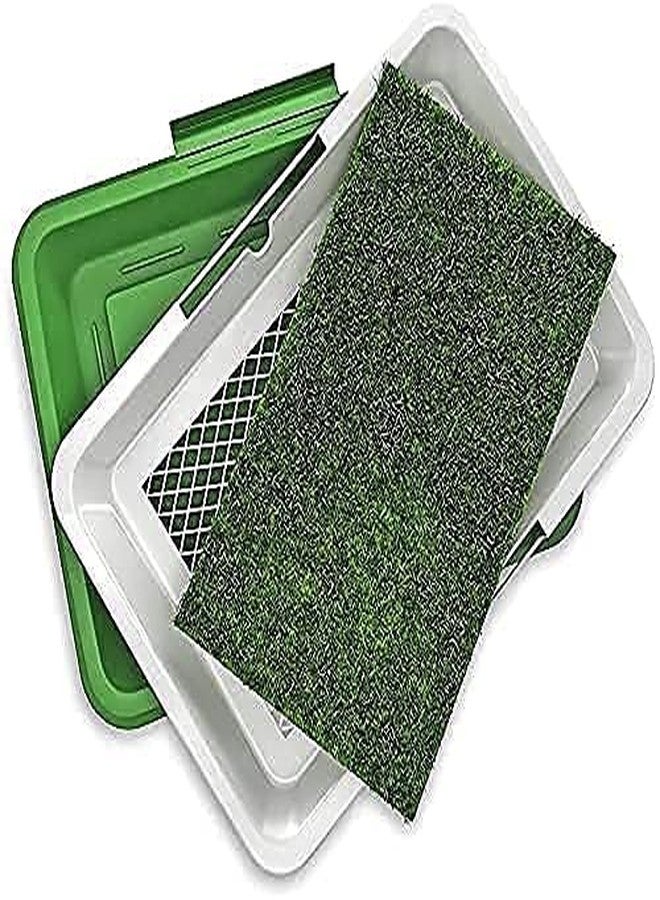 Portible Puppy Potty Training pad - Washable & Reusable, Litter Box Toilet Artificial Fake Grass, Dog Pee Toilet Training pad - Image 3