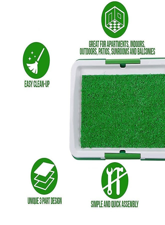 Portible Puppy Potty Training pad - Washable & Reusable, Litter Box Toilet Artificial Fake Grass, Dog Pee Toilet Training pad - Image 5