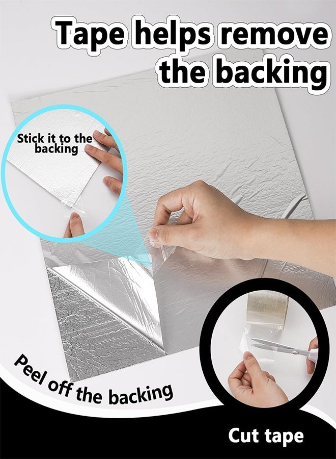 MLADEN 12 قطعة من ألواح الجدران المزخرفة ذاتية اللصق، ألواح ديكور حائط من مادة البولي فينيل كلوريد، ورق جدران ذاتي اللصق من الحجر الصناعي، ورق جدران من مادة البولي فينيل كلوريد المزخرفة لديكور المنزل والمكتب، 30×30 سم أبيض - Image 3