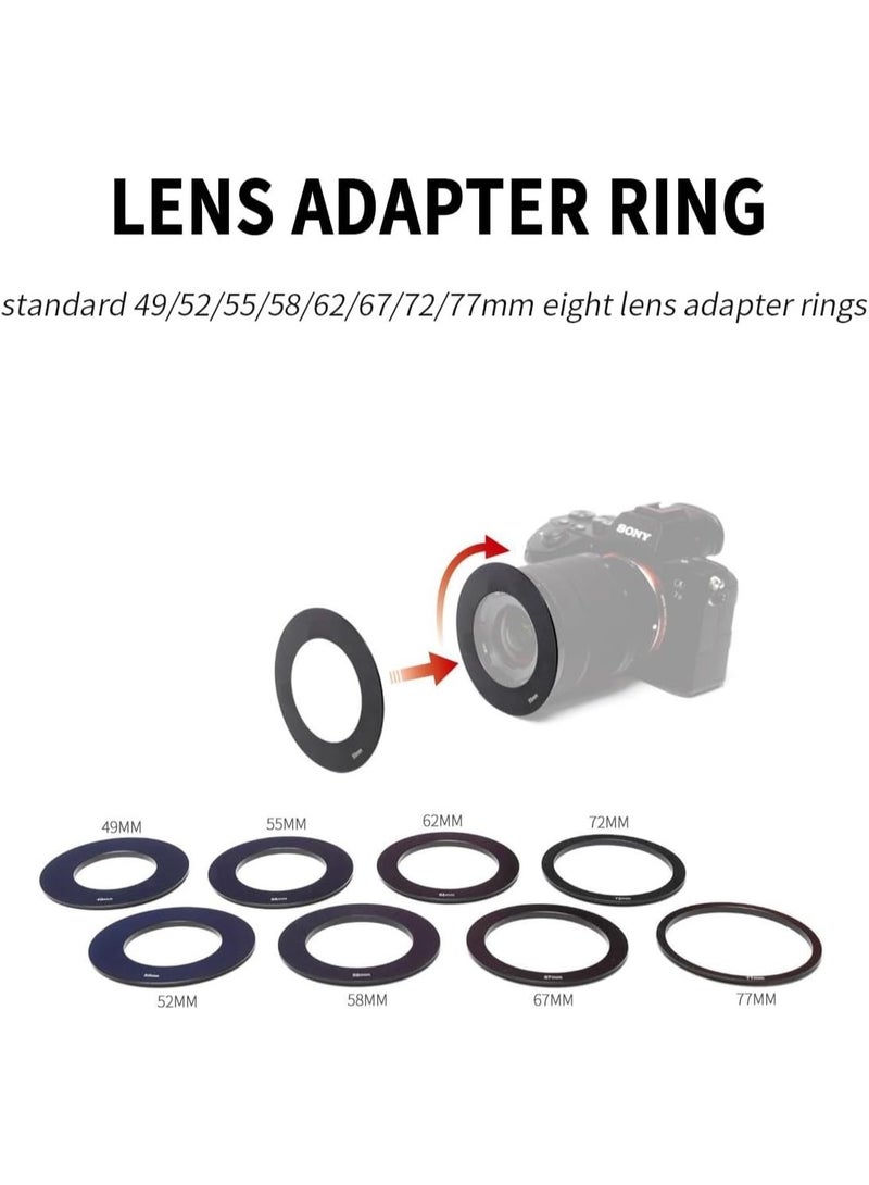 FEELWORLD TP2A Portable 8" Teleprompter for Smartphone, Tablet & DSLR/MILC Camera – 70/30 Beamsplitter Glass, 8 Lens Adapter Rings (49-77mm), Bluetooth Remote & App Control, Dual Cold Shoe Mounts, For Vlogging, Live Broadcast & Video Presentations - Image 4