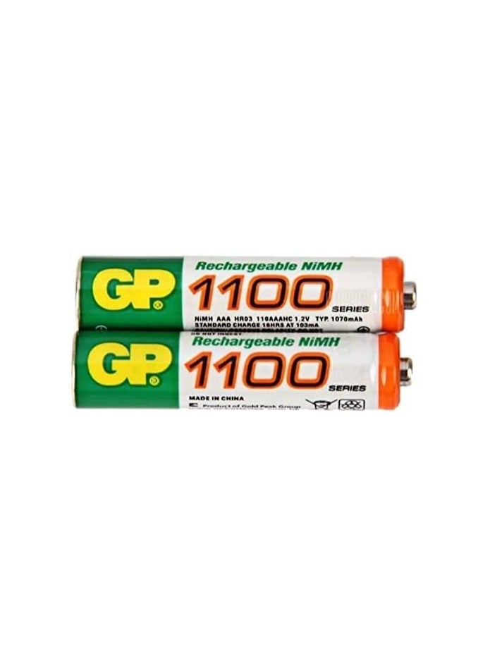 Rechargeable Batteries 1.2V 1100mAh – Pack of 2 - Image 2