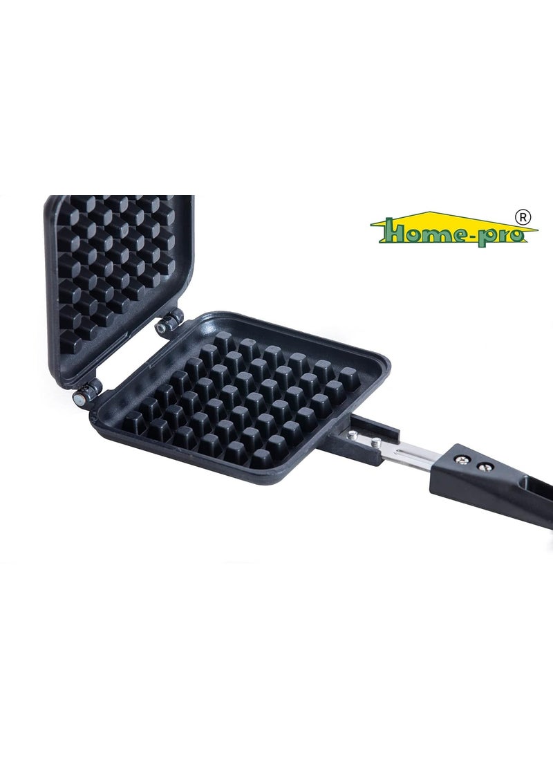 Home Pro HomePro Non Stick Waffle Maker Gas Toaster Heavy Quality Bakelite Handle Combo Pack  - Image 4
