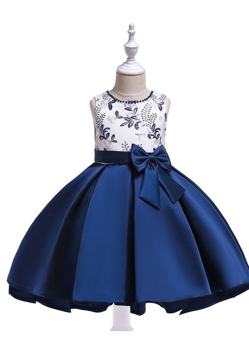 Loquat Fashionable Cute Girls Dresses Blue  - Image 1