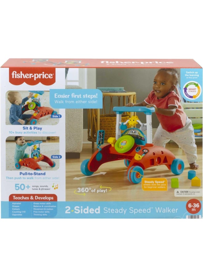 Fisher-Price Wooden Shape Stacker Toy for Toddlers, Wooden Sorting and Stacking Preschool Learning Toy with Colorful Shapes for Kids Age 2+ - Image 1