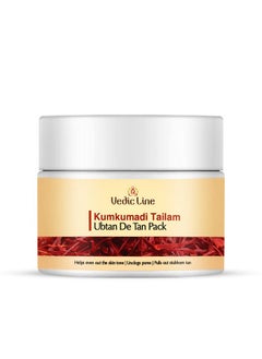 Vedicline Kumkumadi Tailam De Tan Ubtan Fades Tan Blemishes & Pigmentation With Sesame Seed Oil And Aloe Barbadensis Leaf Juice For Dewy Glow Skin 100Ml