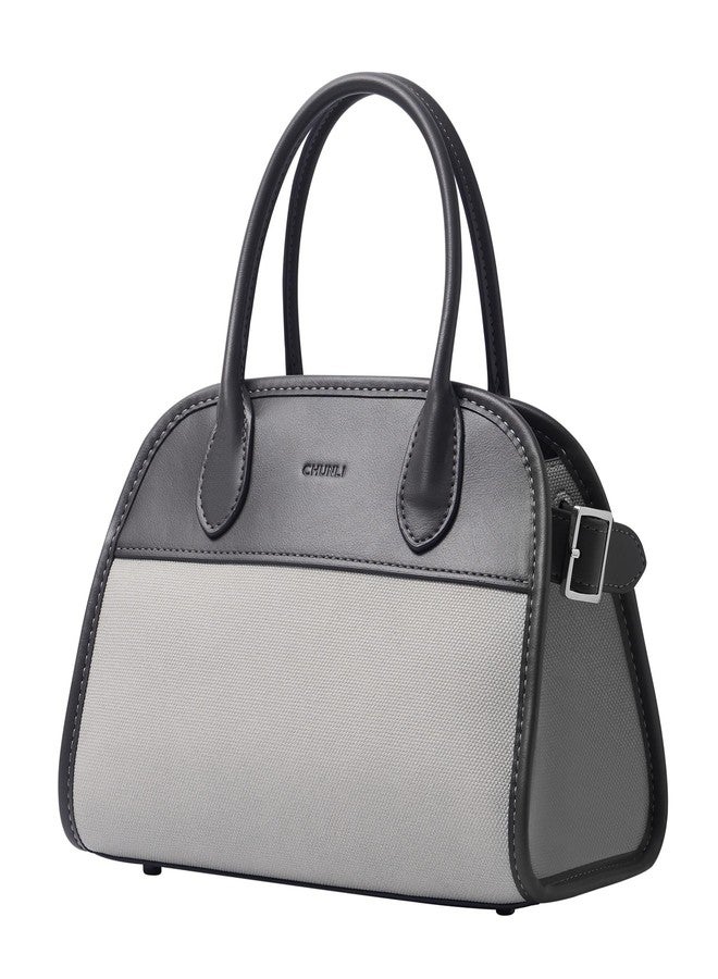CHUNLI PU Leather Satchel Bag for Women, Fashion Top Handle Bags Zipper, Crossbody Purse for Casual Traveling Work Business - Image 1