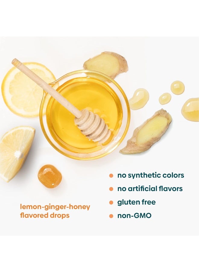 UpSpring قطرات أوبسبرين لتخفيف الغثيان في الصباح مع الزنجبيل والليمون والنعناع وB6، 28 قطعة - Image 2